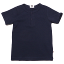 Tricou bleumarin cu nasturi