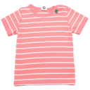 Tricou corai cu dungi albe