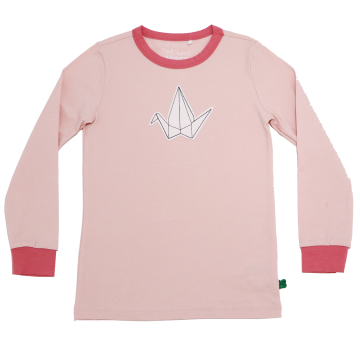 Bluză Bird Origami din bumbac organic