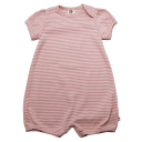 Romper roz deschis cu dungi albe