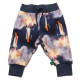 Pantaloni groși bleumarin cu imprimeu rachetă