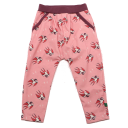 Pantaloni roz cu imprimeu rândunici