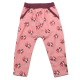 Pantaloni roz cu imprimeu rândunici