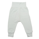 Pantaloni verde prăfuit cu imprimeu puncte