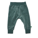 Pantaloni din catifea verde prăfuit pentru copii