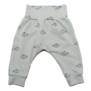 Pantaloni verzi cu imprimeu peștișori