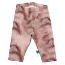 Colanți maro cu imprimeu blăniță de pisică