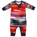 Salopetă Firetruck  din bumbac organic