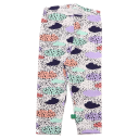 Colanți albi cu imprimeu norișori colorați Freds World