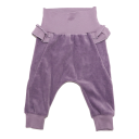 Pantaloni lila din catifea din bumbac organic