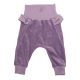 Pantaloni lila din catifea din bumbac organic