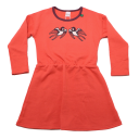 Rochie groasă corai cu rândunici cusute