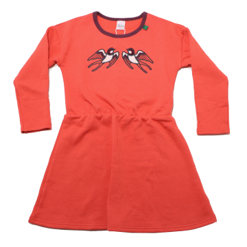 Rochie groasă corai cu rândunici cusute