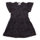 Rochie neagră din lyocell cu imprimeu hartă