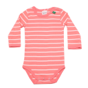 Body cu mânecă lungă corai cu dungi din bumbac organic Freds World