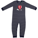 Salopetă Balloon stripe din bumbac organic