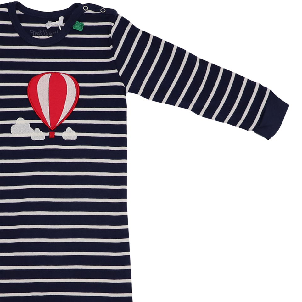 Salopetă Balloon stripe din bumbac organic
