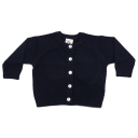 Cardigan bleumarin tricotat din bumbac organic