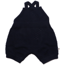 Romper bleumarin, tricotat din bumbac organic moale