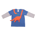 Bluziță cu mânecă lungă Hello Dino Musli by Green Cotton