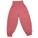 Pantaloni roz cu talie pliabilă
