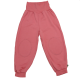 Pantaloni roz cu talie pliabilă