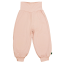 Pantaloni harem roz pal din bumbac organic