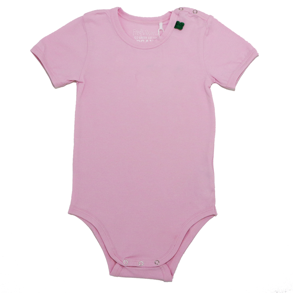 Body Alfa din bumbac organic cu mâneci scurte