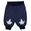 Pantaloni denim cu imprimeu origami