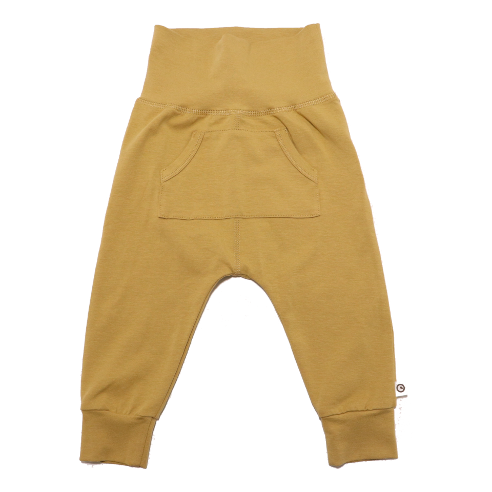 Pantaloni olive cu buzunar în față