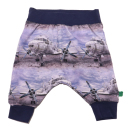 Pantaloni cu imprimeu avioane