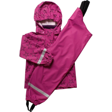 Geacă, pantaloni și sac de ploaie Freds World - roz violet