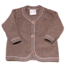 Jachetă maro din lână fleece pentru bebeluși Drappa Dot