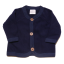 Jachetă bleumarin din lână fleece pentru bebeluși 56/62 și 68/74