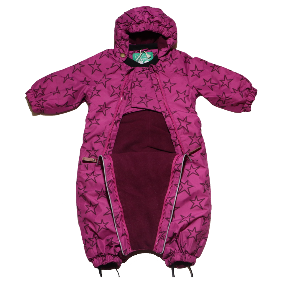Combinezon bebe roz  violet de iarnă Fred's World
