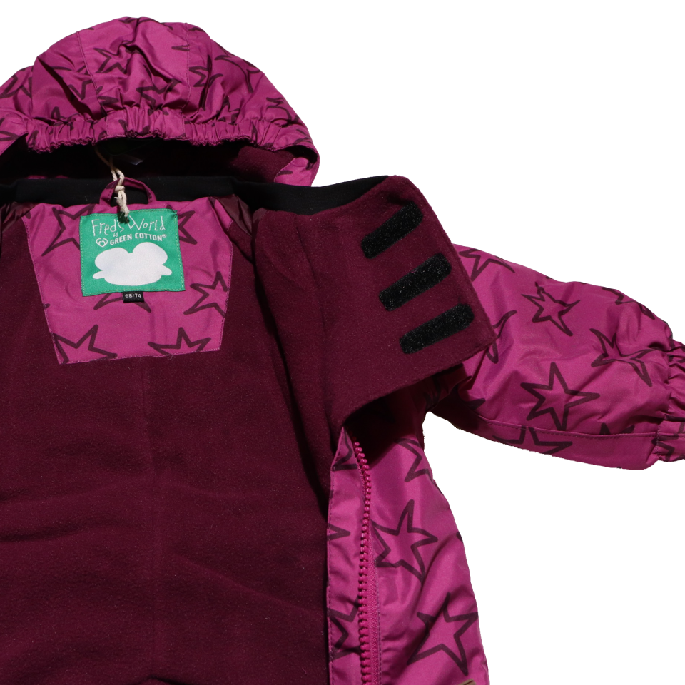 Combinezon bebe roz  violet de iarnă Fred's World