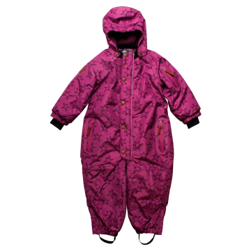Salopetă copii roz violet,  zăpadă și ski Fred's World