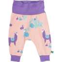 Pantaloni piersică cu imprimeu lame