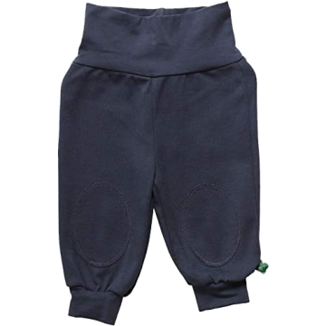 Pantaloni Alfa bleumarin din bumbac organic