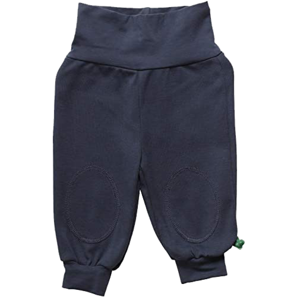 Pantaloni Alfa bleumarin din bumbac organic