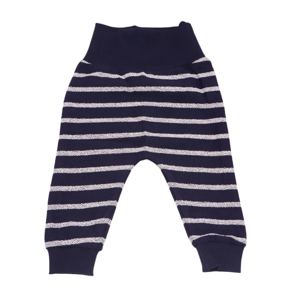 Pantaloni Funky bleumarin cu dungi