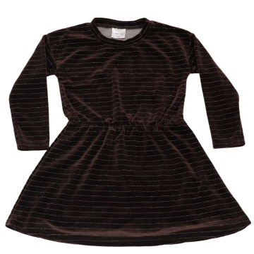 Rochie din catifea cu inserții strălucitoare din lurex
