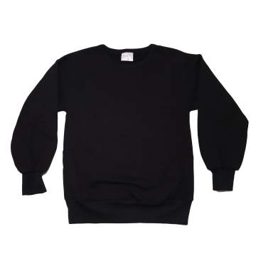 Bluză de trening neagră cu polar la interior