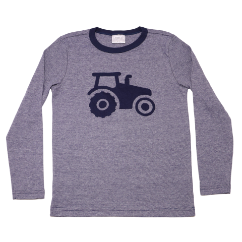 Bluză cu mânecă lungă și imprimeu tractor