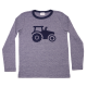 Bluză cu mânecă lungă și imprimeu tractor