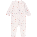 Salopetă crem cu mânecă lungă și imprimeu libelule