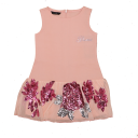 Rochie roz de ocazie cu paiete