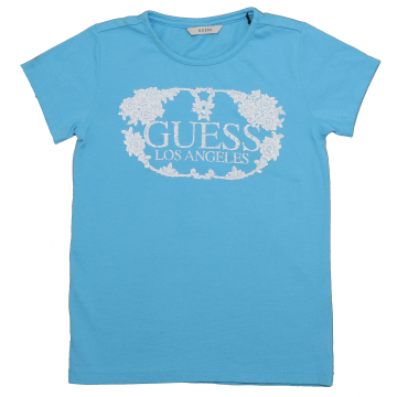 Tricou albastru cu imprimeu floral