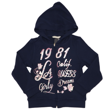 Hanorac bleumarin cu glugă