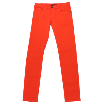 Pantaloni portocaliu electric